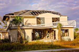 Damaged Home Without Hurricane Windows